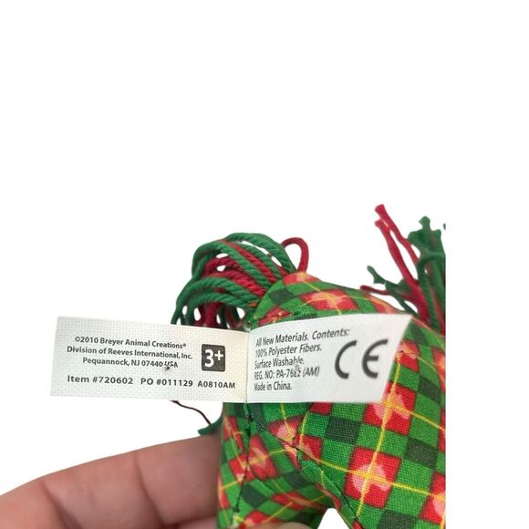 Breyer Mini Horse Plush Ponies on Holiday Tinsel Christmas Horse Stuffed Animal - Picture 8 of 8